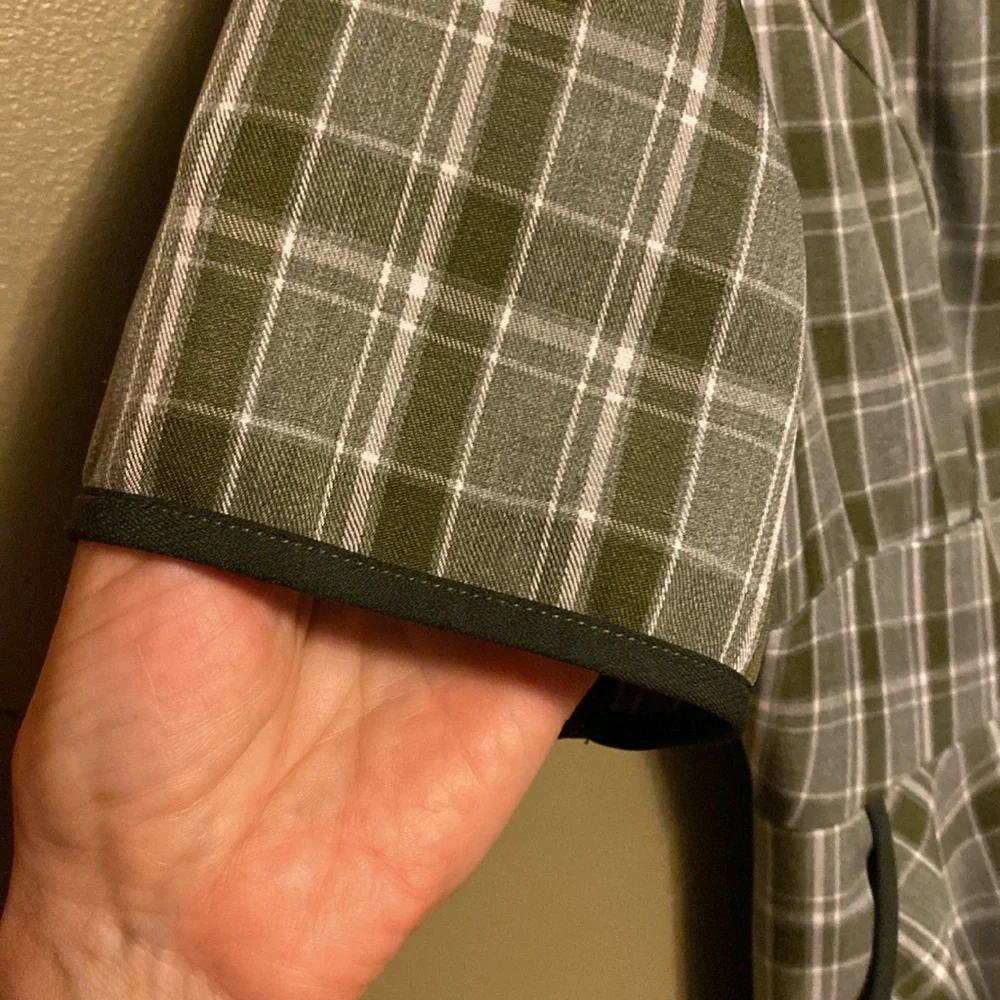 Voodoo Vixen Olive Plaid Dress - Picture 5 of 7